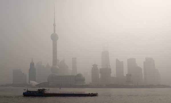 air pollution over Shanghai
